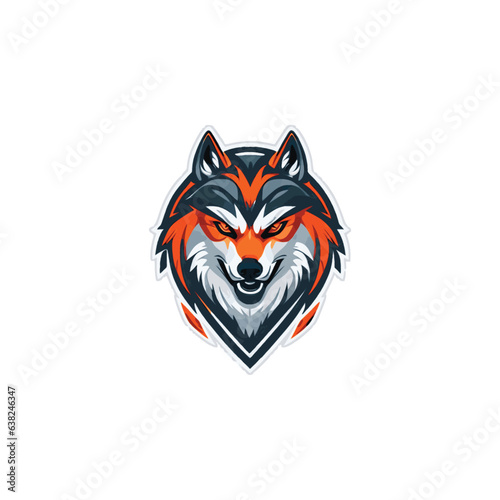 Wolf icon Logo Illustration Vector Design Template