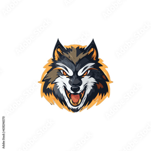 Wolf icon Logo Illustration Vector Design Template