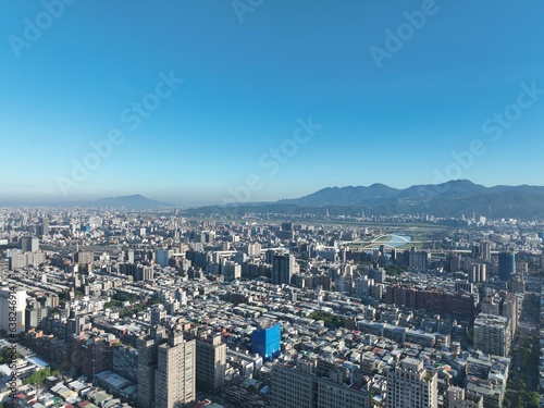 Aerial photography in Taipei city. © eric1207cvb