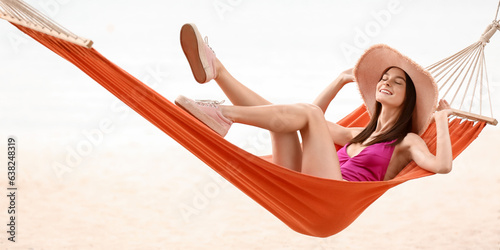 Beautiful young woman relax...