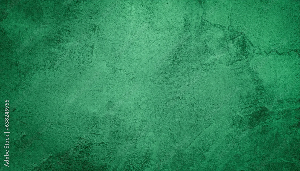 Abstract dark green Wall Background. Beautiful Grunge virid Stucco