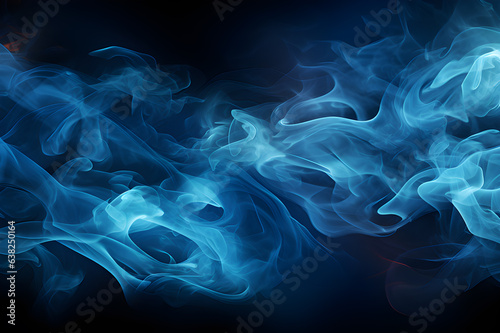 Blue smoke background, Nightclub space. Generative AI