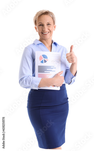 Mature businesswoman with d...