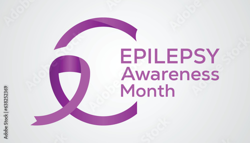 Vector illustration on the theme of Epilepsy Awareness Month is observed every year in during November.