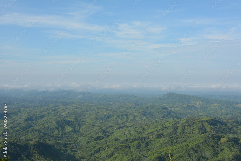 Clouds over the mountains