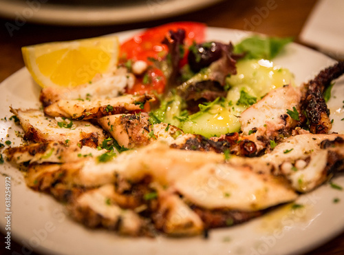 Greek Octopus Appetizer Dish photo