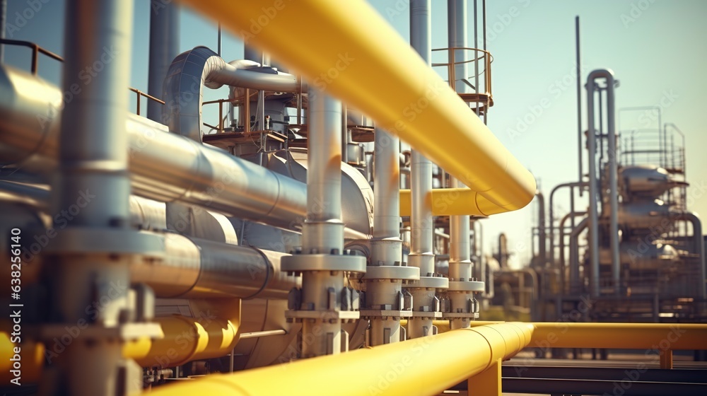 The apparatus used in oil refining,shutting down an oil refinery's