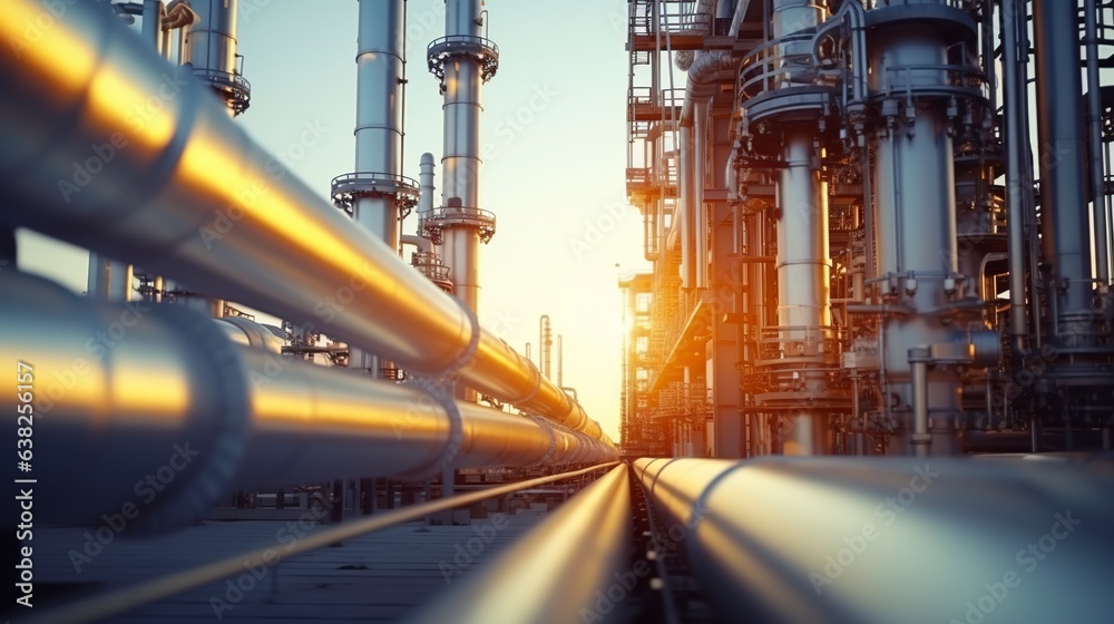 The apparatus used in oil refining,shutting down an oil refinery's