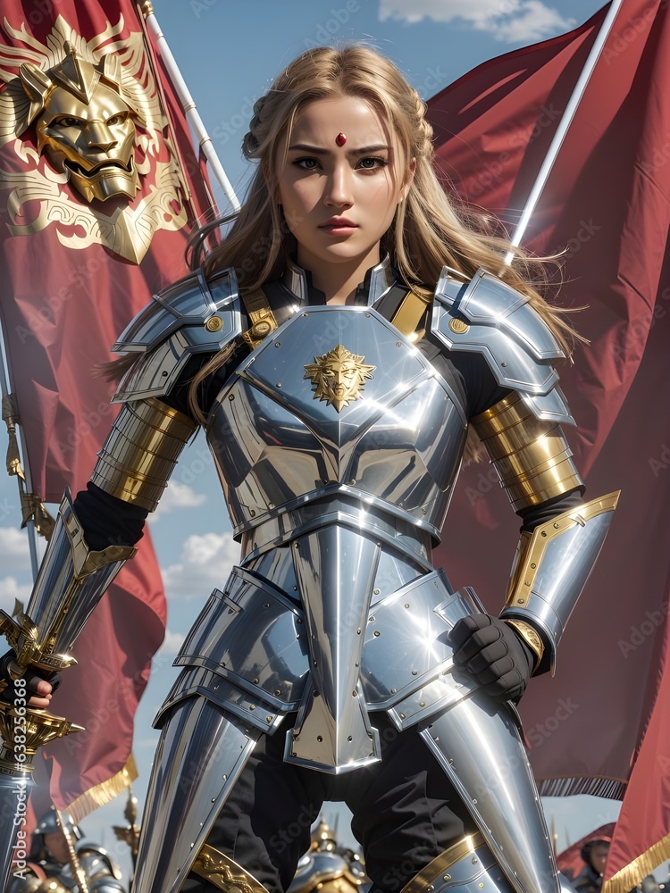 Naklejka premium warrior princess