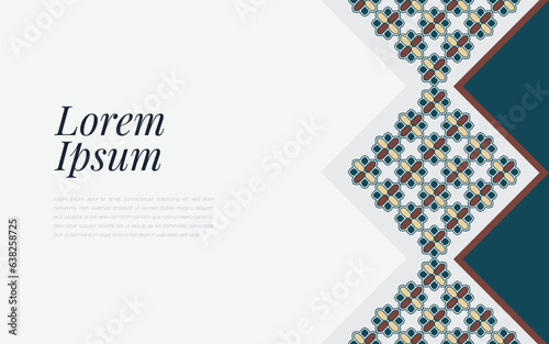 Colorful abstract decorative background. Simple geometric mosaic with colorful ornamental details.