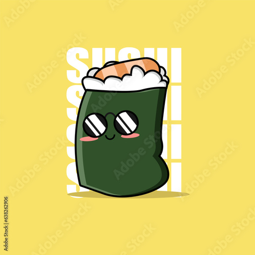 Cute sushi Kawaii Character