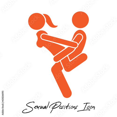 Sex position icons. Kama Sutra positions. Eps 10 vector illustration. photo