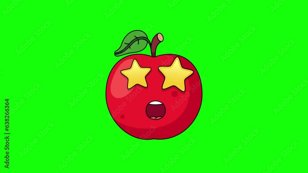 apple fruit character of Grinning face with star eyes, expression of amazing, impressive
apple fruit character of Grinning face with star eyes, expression of amazing, impressive