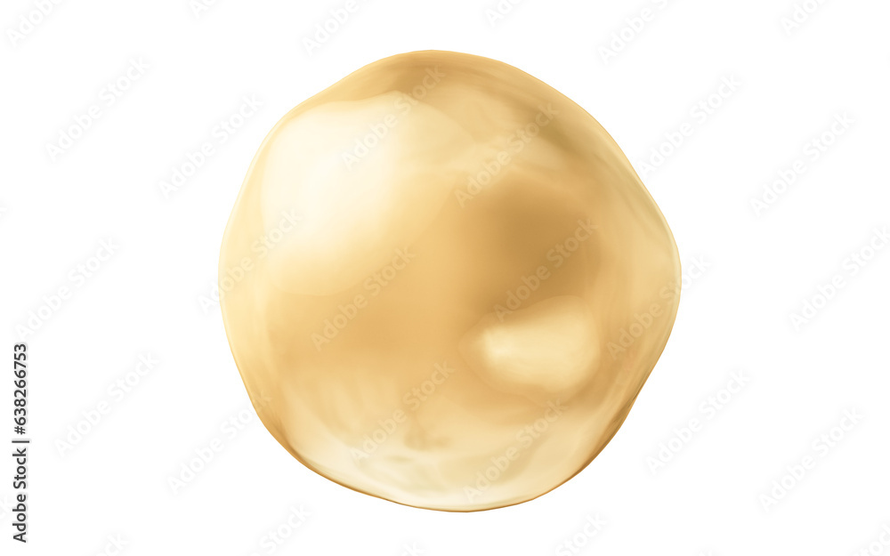 Isolated golden soft liquid bubble, 3d rendering. Isolated golden soft liquid bubble, 3d rendering.