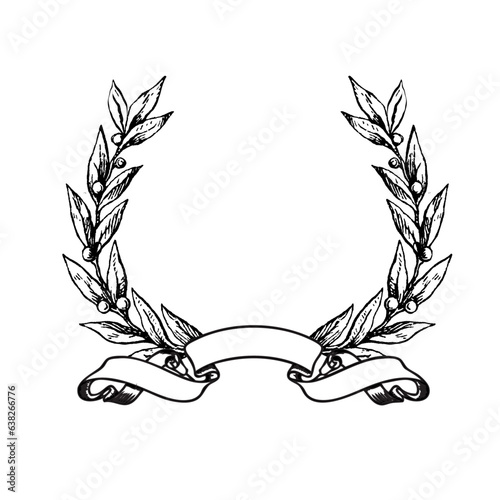 Leaf Circle Banner Logo Template Artwork