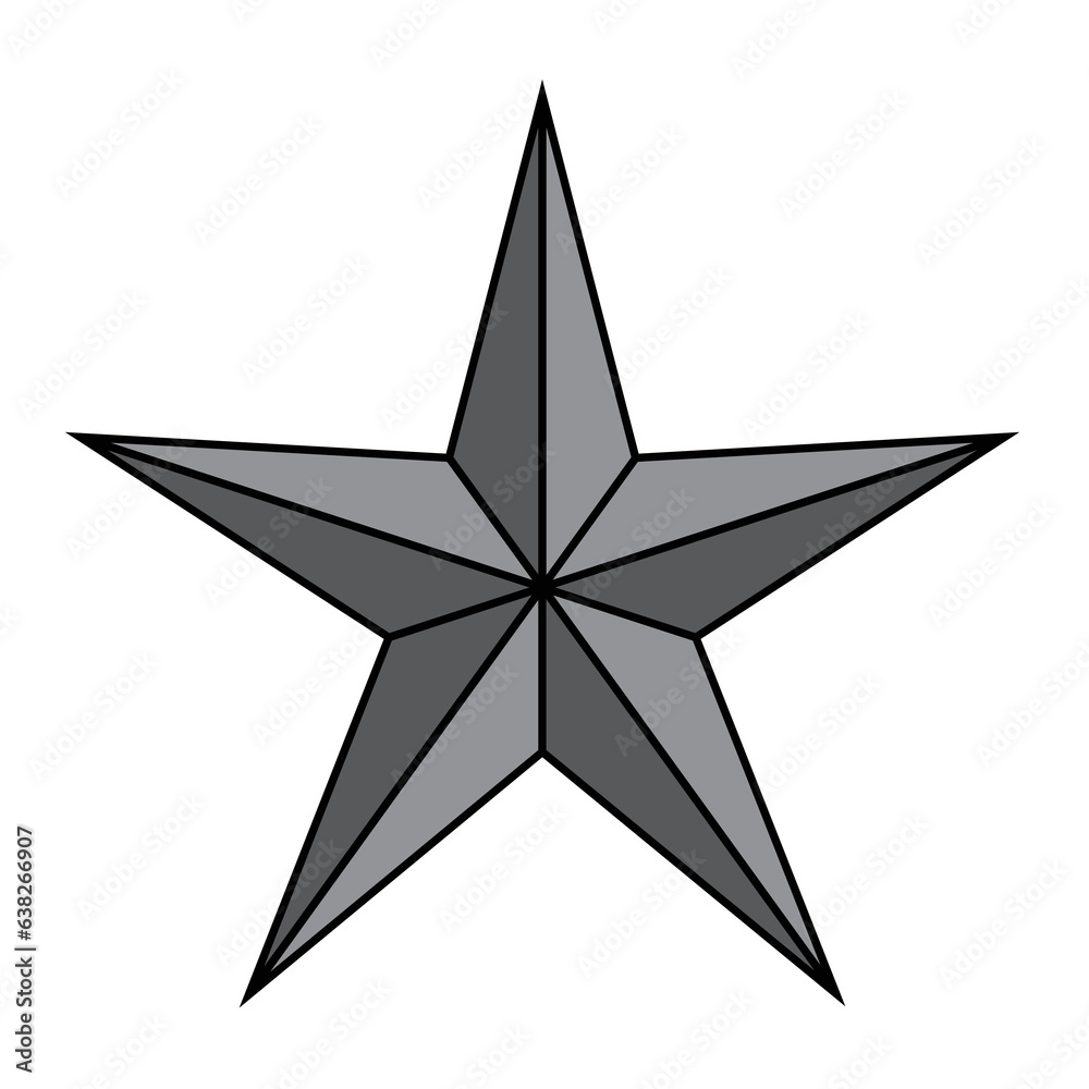 3D Star Design Icon Artwork 3D Star Design Icon Artwork