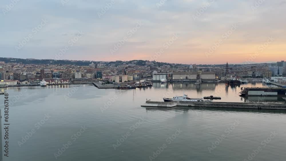 Sunrise view of cityscape of Naples, Italy. Sunrise view of cityscape of Naples, Italy.