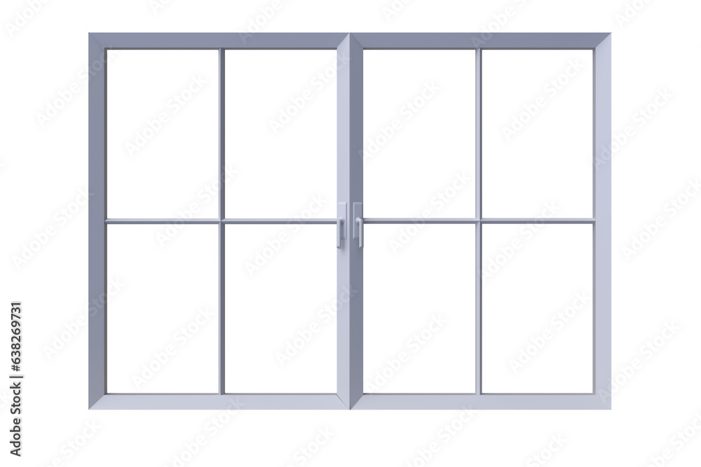 Digital png illustration of white window frame on transparent background Digital png illustration of white window frame on transparent background