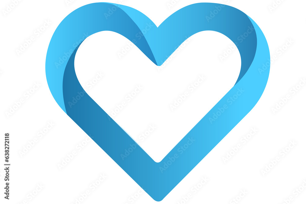 Digital png illustration of blue heart on transparent background Stock ...