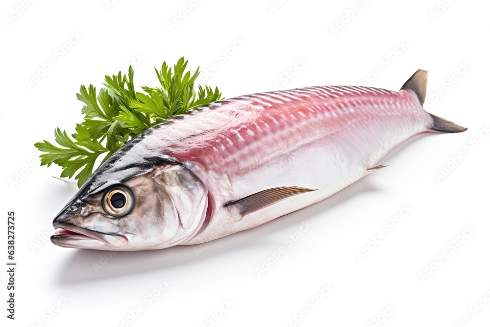 Mackerel fish on white isolated background Mackerel fish on white isolated background