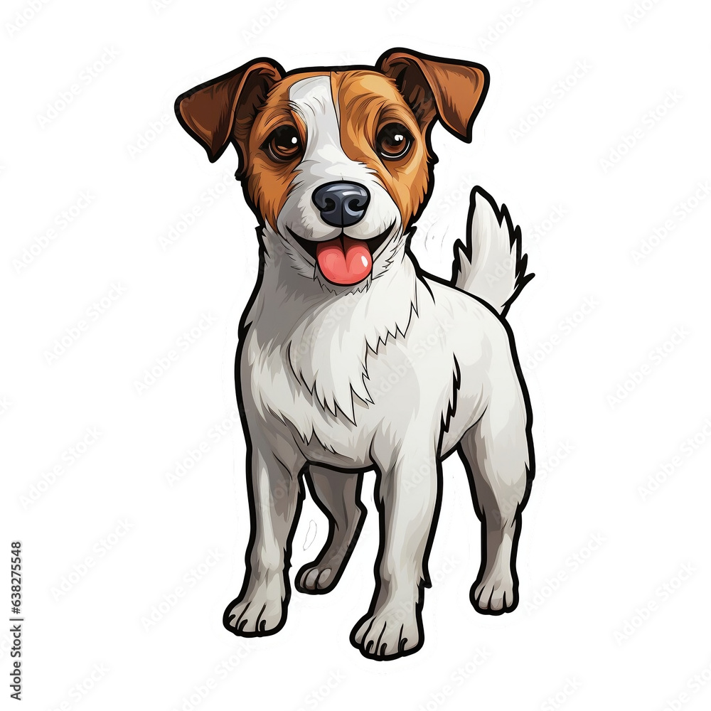 Adult Jack Russell Terrier Cute Sticker