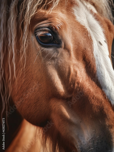 Close-up photo of a beautiful horse