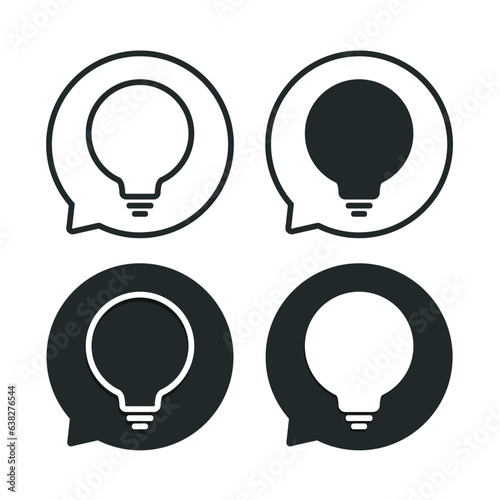 Chat tips icon. Illustration vector