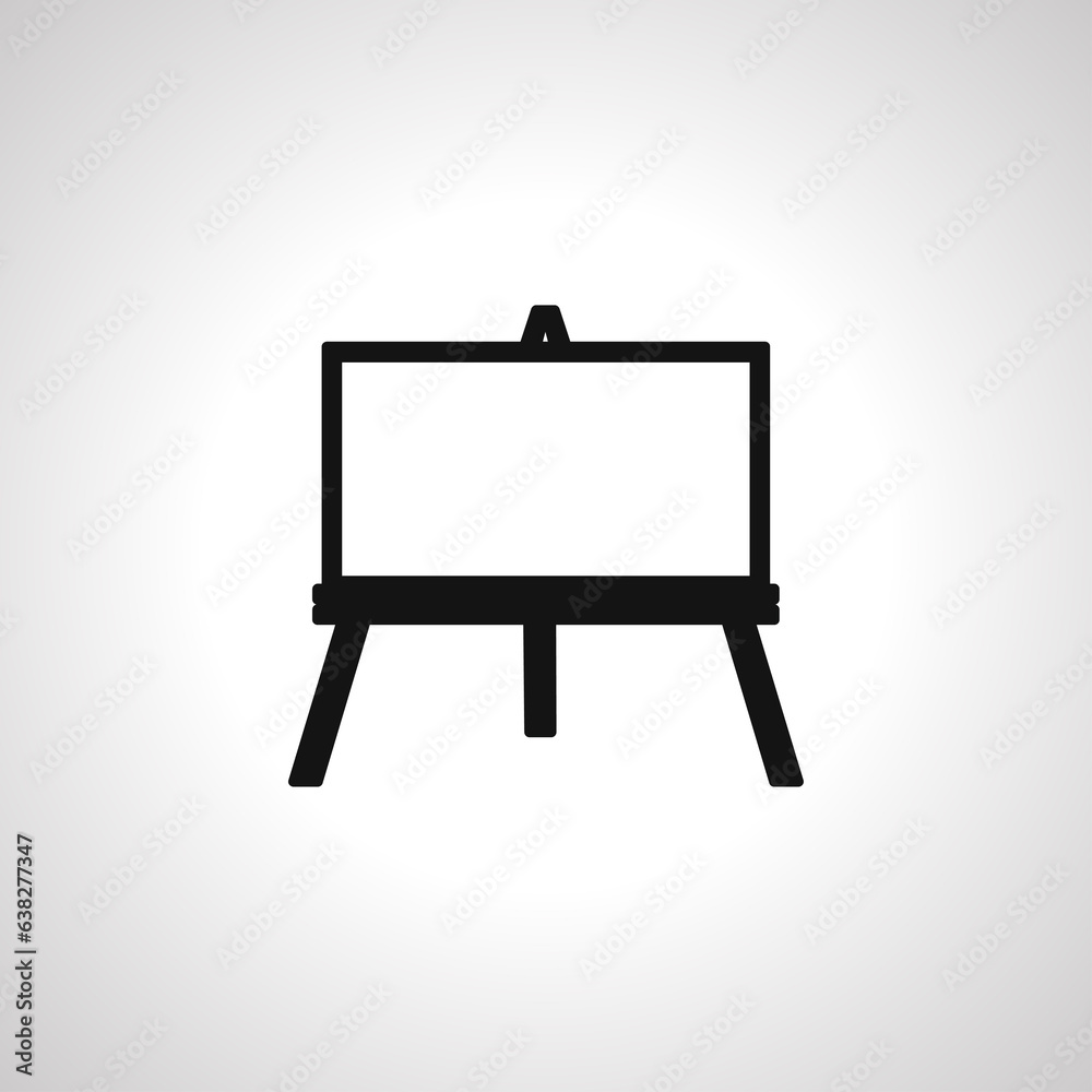 art canvas icon. Easel stand for art canvas icon. Artists Canvas icon art canvas icon. Easel stand for art canvas icon. Artists Canvas icon