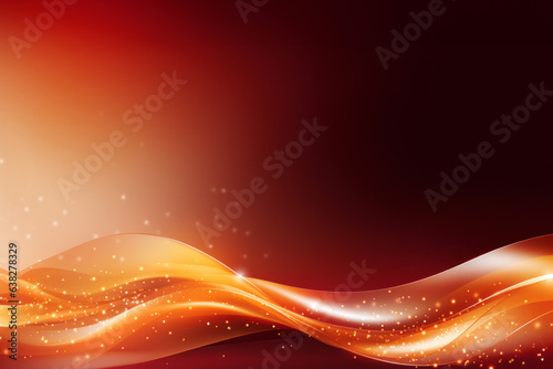 Abstract Red Ribbon Background ,red golden gradient for holiday celebration event background