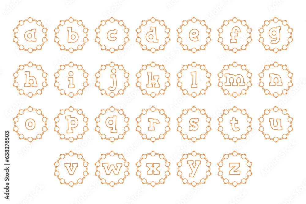 Versatile Collection of Pumpkin Monogram Alphabet Letters for Various Uses Versatile Collection of Pumpkin Monogram Alphabet Letters for Various Uses