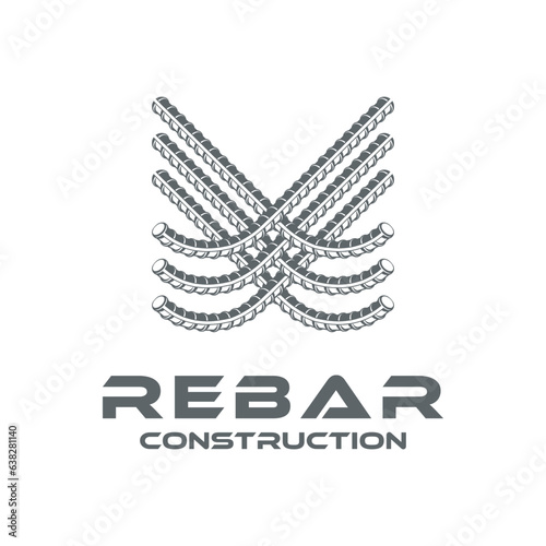 rebar concrete logo design