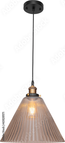 Pendant Light Isolated on white background. Modern interior lighting. Home interior decoration