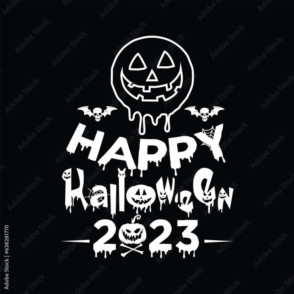 happy halloween 2023 svg t shirt design