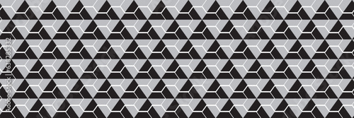 Multicolored triangle pattern/ Graphic stylish seamless vector background