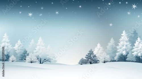 Sleek and modern corporate winter scene for festive designs