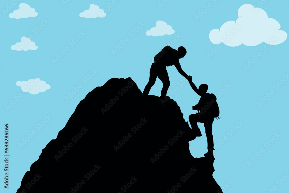 Unyielding Spirit, a vector illustration portraying the inspiring scene