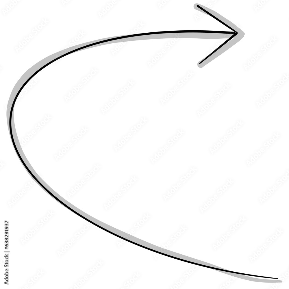 Hand drawn arrow shapes with shadows set in different stylesbusiness marketing strategy success concept. Hand drawn arrow shapes with shadows set in different stylesbusiness marketing strategy success concept.