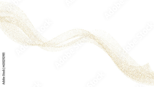 Gold glitter. Golden sparkle confetti. Shiny glittering dust. photo