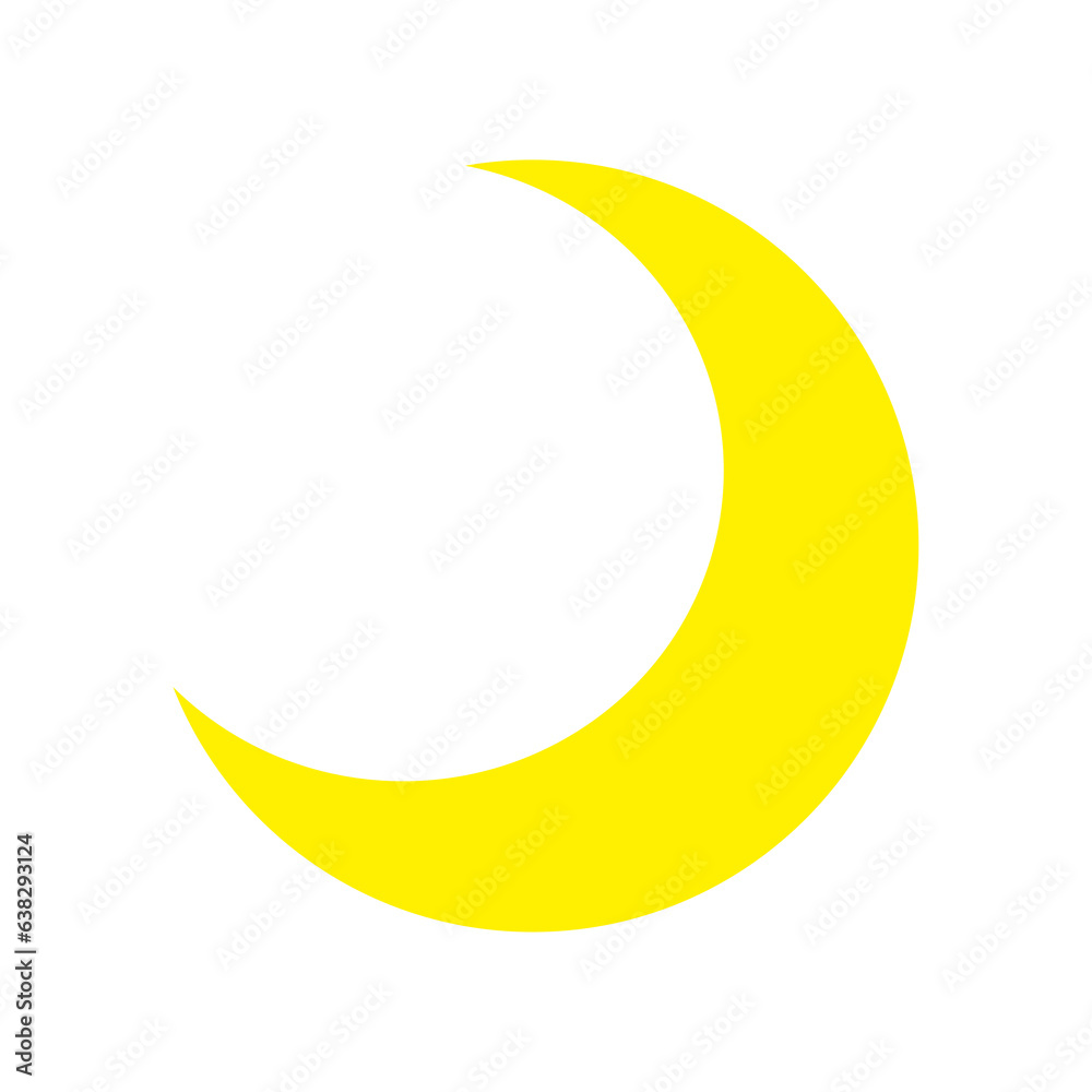 可愛い三日月のイラスト