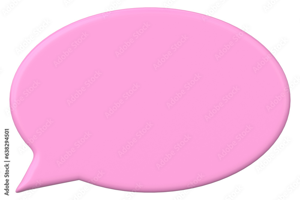 Speech bubble. Chat bubble. 3D illustration. Speech bubble. Chat bubble. 3D illustration.
