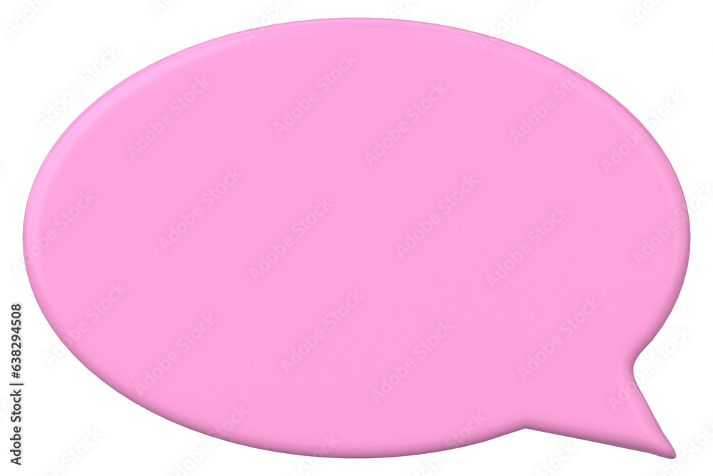 Speech bubble. Chat bubble. 3D illustration. Speech bubble. Chat bubble. 3D illustration.