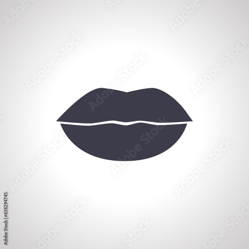 Lips icon. Sensual Lips Icon, kiss icon