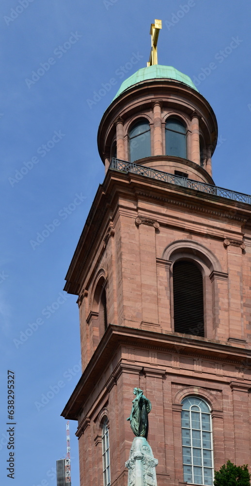 Historical Church in the Old Town of Frankfurt at the River Main, Hessen