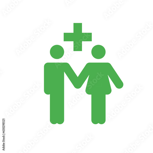 family health care icon, marriage health icon