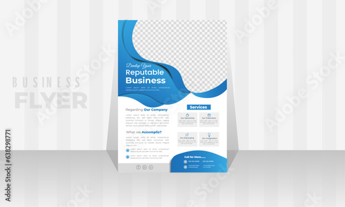 Modern  stylish flyer design template. 