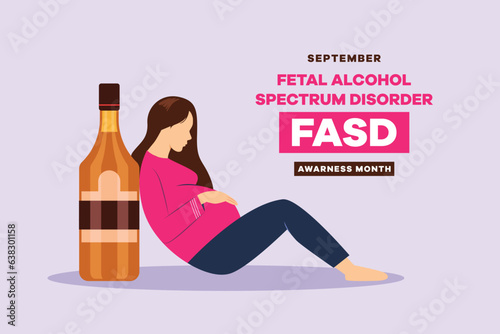 Pregnancy and infant loss awareness month concept. Colored flat vector illustration isolated. 