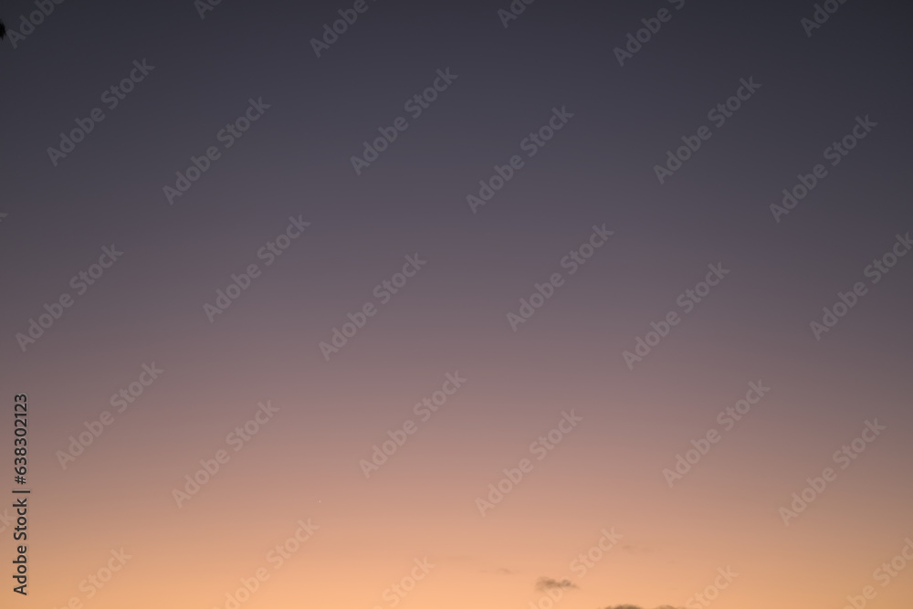 Gradient sunset sky background