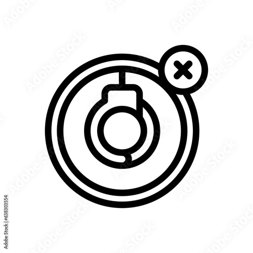 deported line icon