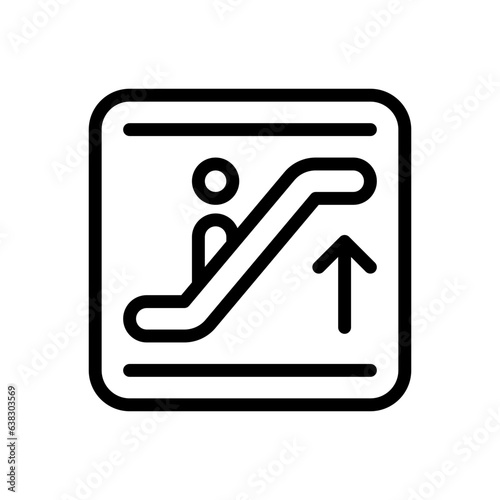 escalator line icon