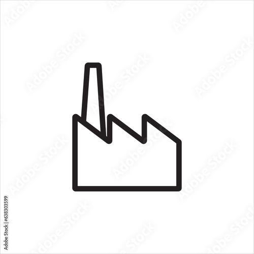 plant, factory icon vector illustration symbol